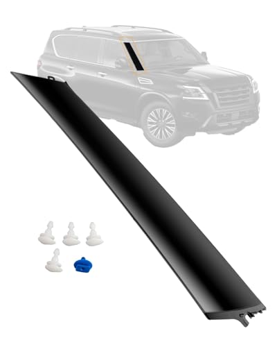 Gledewen APillar Trim Molding Windshield Front Passenger Side Compatible with Nissan Armada 20172023 Infiniti QX56 20112013 QX80 20142023 768366JR0A Window Trim Moulding Cover Windshield Trim Panel - Image 1