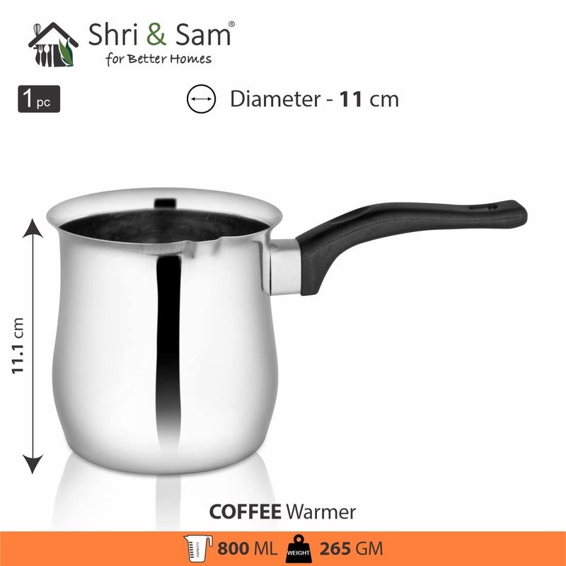 Shri & Sam Shri & Sam Stainless Steel Coffee Warmer,800 ML  - Image 2