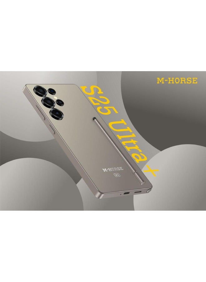 M-Horse S25 Ultra Plus Mobile Phone, 8GB RAM, 128GB ROM, 5000mAh Battery, 6.6" Incell Display, 32MP Camera, 4G LTE - Gray Titanium - Image 5