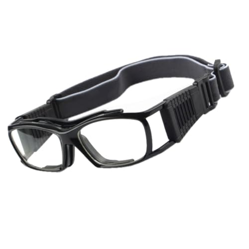 EnzoDate Vintage Basketball Glasses Slimfit Protective Safety Sports Goggles (black) - Image 1