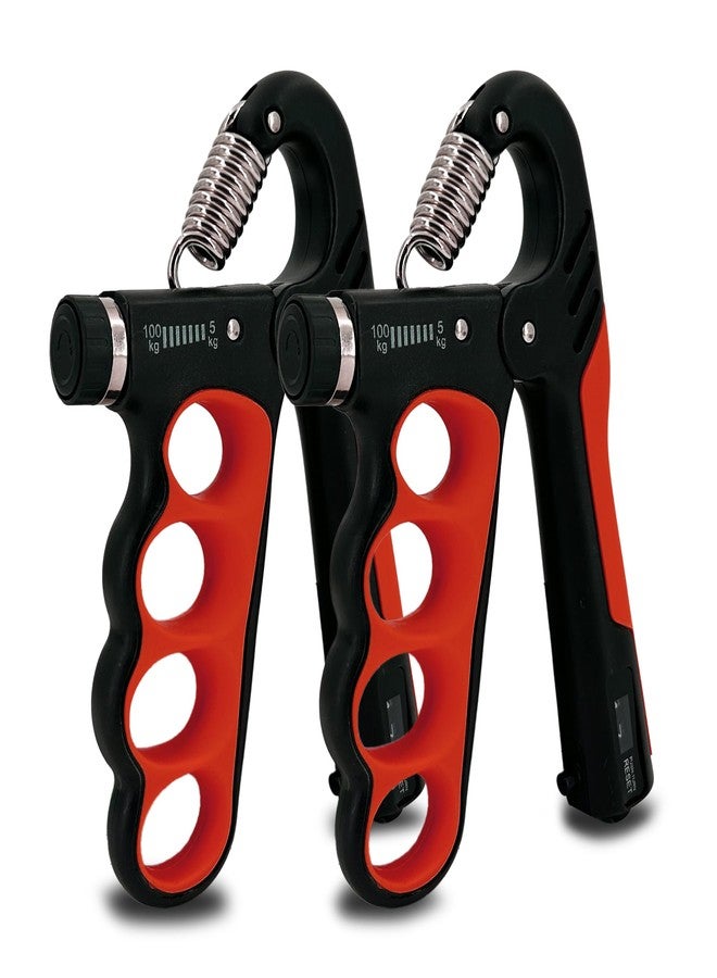 Senston Grip Strength Trainer 2 Pack - Adjustable 11-220Lbs (5-100KG) with Auto Counter, Hand Grip Strengthener, Forearm Exerciser for Athletes, Musicians, Gym, Home, Injury Rehab - Image 1