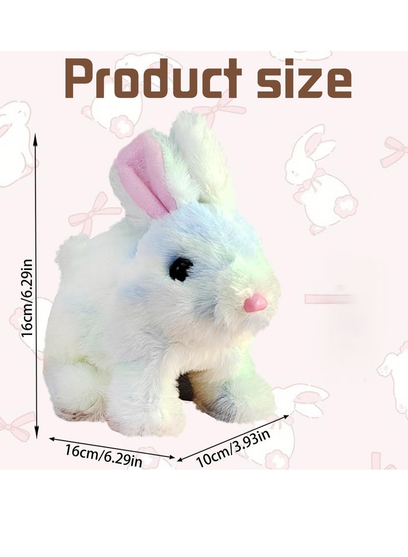 Interactive Rabbit Toy, Rabbit Cuddly Toy, Small, Easter Gifts Children, Interactive Plush Toy with Walking, Can Walk and Talk, Birthday Gift  - Image 2