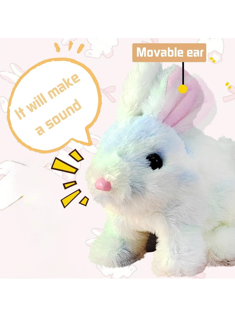 Interactive Rabbit Toy, Rabbit Cuddly Toy, Small, Easter Gifts Children, Interactive Plush Toy with Walking, Can Walk and Talk, Birthday Gift  - Image 1