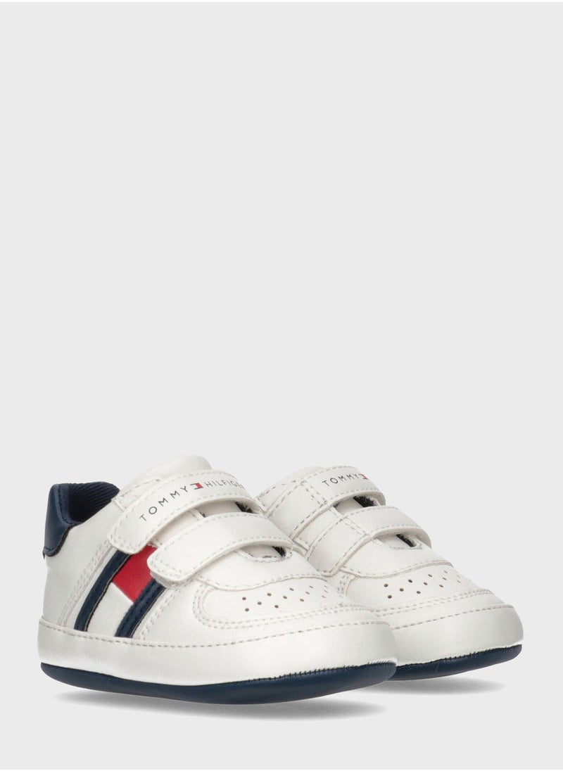 TOMMY HILFIGER - Kids Low Top Velcro Sneakers - Image 1