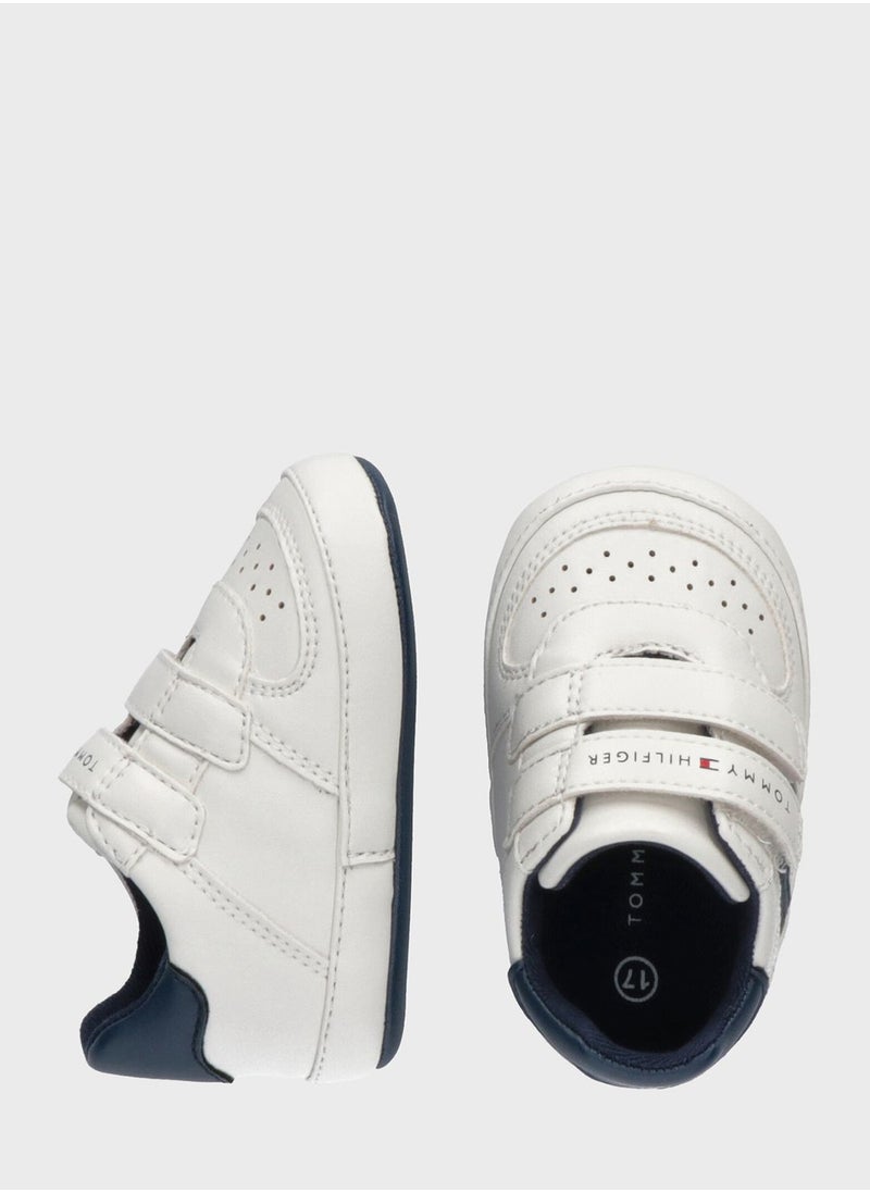 TOMMY HILFIGER - Kids Low Top Velcro Sneakers - Image 1