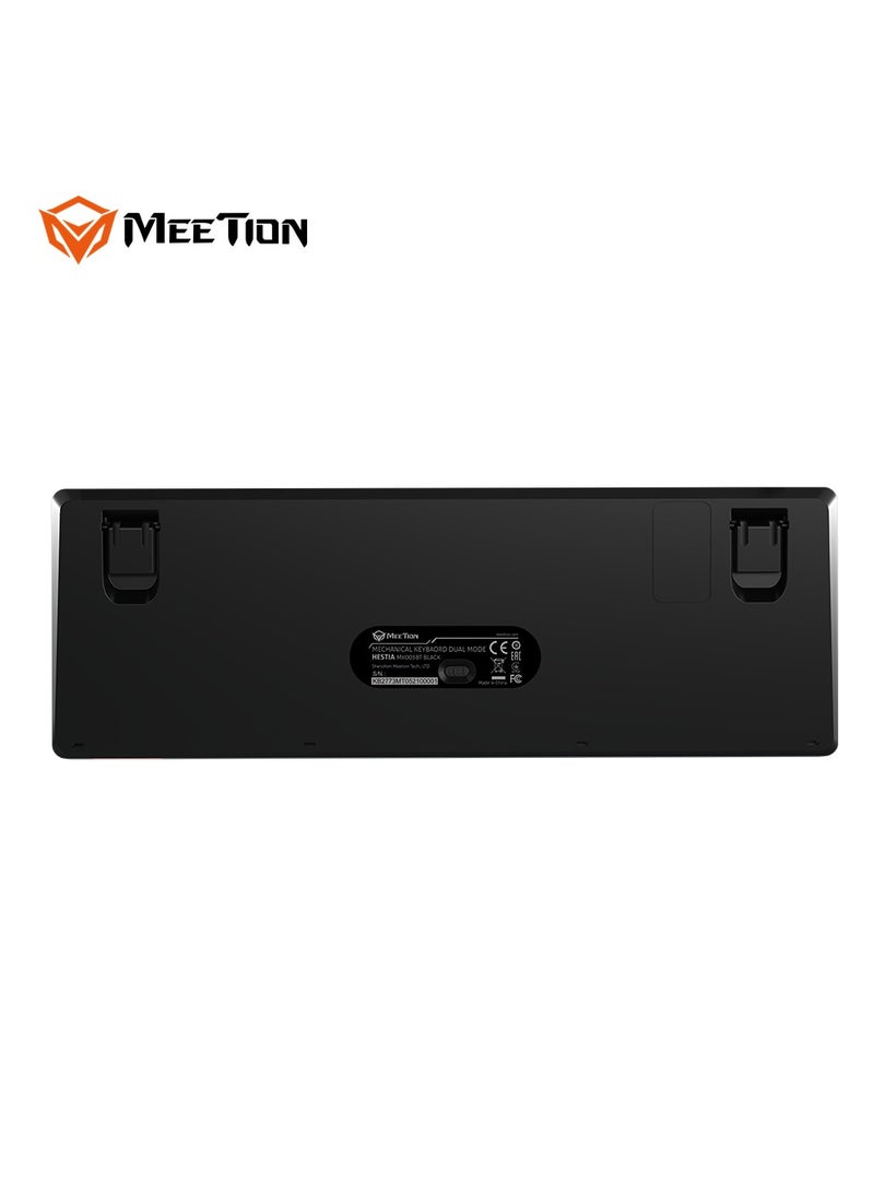 Meetion - MEETION Dual Mode Bluetooth 60% Gaming Keyboard MK005BT Full keys anti-ghosting RGB Chromatic Backlight Wired/Bluetooth Dual Mode Mechanical - Image 1