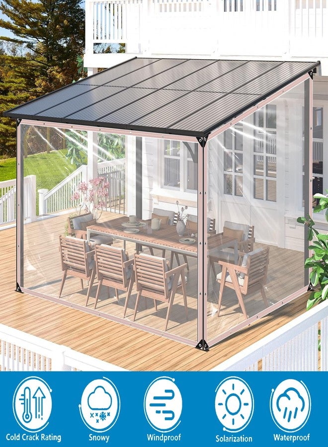 Welacymet Clear Waterproof Tarps Heavy Duty 4x6ft,Clear Vinyl Tarp with Grommets,Clear Plastic Tarp-Clear PVC Tarp Covering for Patio Henhouse Porch Canopy Plant Camping - Image 2