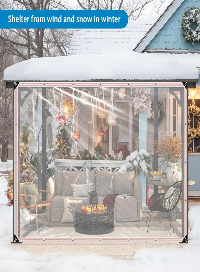 Welacymet Clear Waterproof Tarps Heavy Duty 4x6ft,Clear Vinyl Tarp with Grommets,Clear Plastic Tarp-Clear PVC Tarp Covering for Patio Henhouse Porch Canopy Plant Camping - Image 5