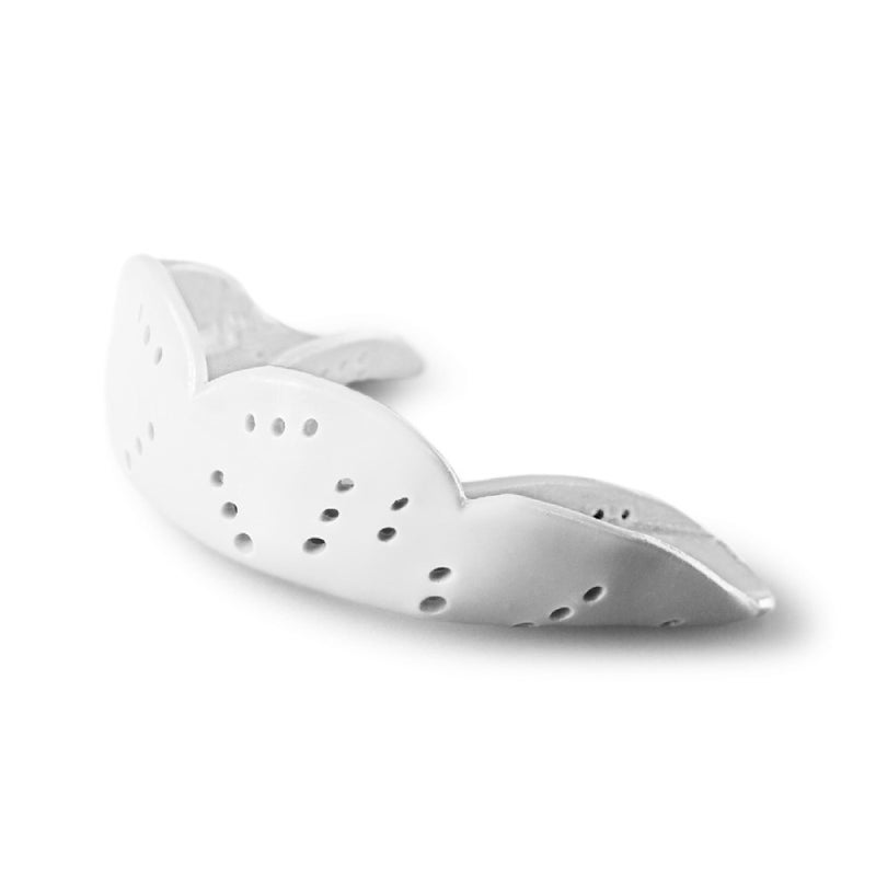 SISU Aero Medium Mouthguard, Snow White - 1.6mm Thin - Custom-Molded Fit - Slim Design - Remoldable Up to 20 Times - for Team Sports - Non Toxic - Image 1