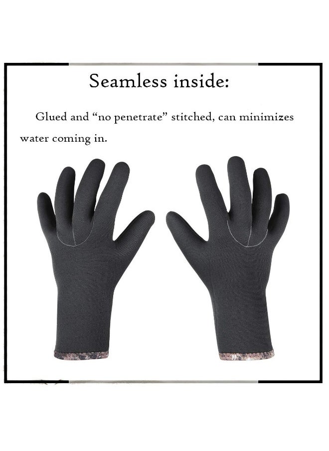 Generic - Diving Gloves, 5mm Neoprene Gloves, Waterproof Warm Diving Gloves with Adjustable Velcro, Anti-Slip Water Gloves for Women Men for Diving, Surfing, Kayaking, Snorkeling, Sailing (Black, L) - Image 1