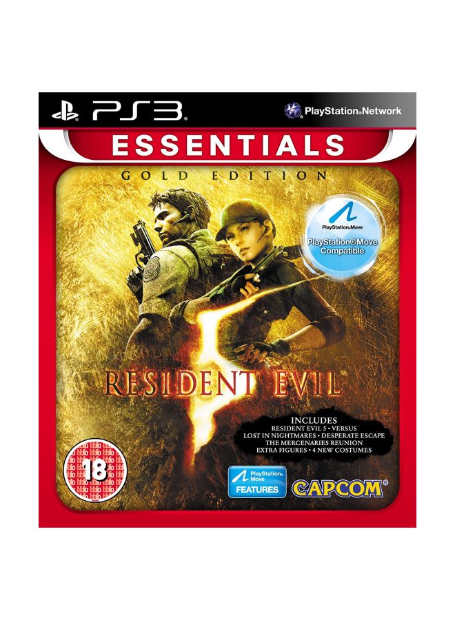 كابكوم لعبة Resident Evil 5 Gold Edition (إصدار عالمي) - الأكشن والتصويب - playstation_3_ps3 - Image 1