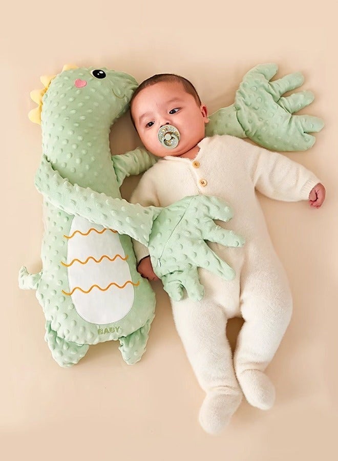 Baby Soothing Palm Baby Patting Sleeping Toy Toddler Sleep Soother Dinosaur Baby Patter Toddler Patter for Sleep, Three-Speed Adjustment, Remote Control, Free Hands (Green) - Image 2