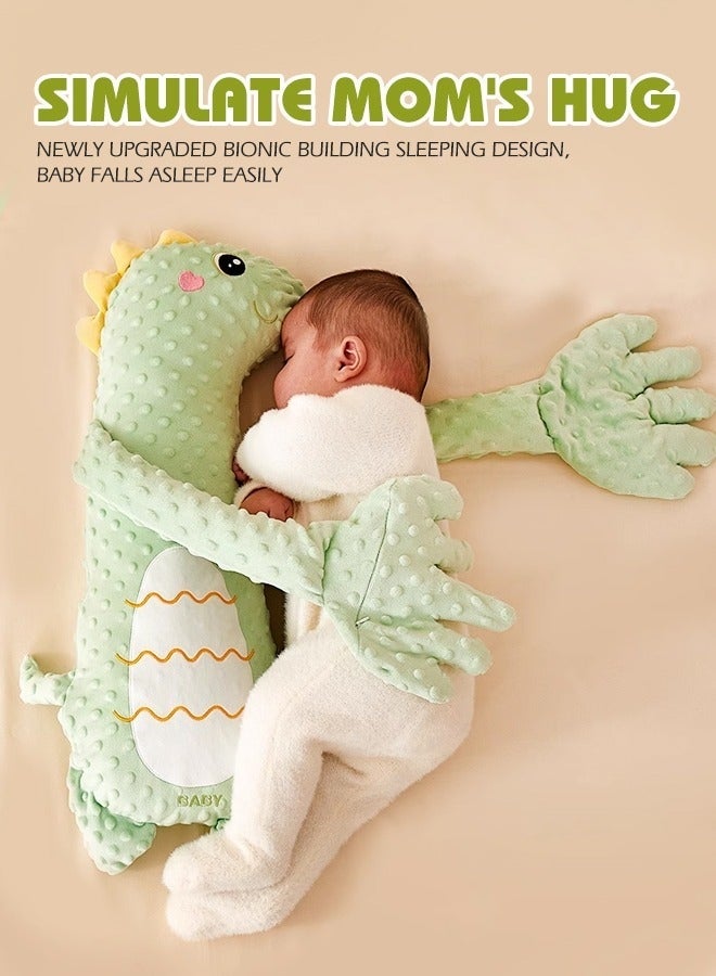 Baby Soothing Palm Baby Patting Sleeping Toy Toddler Sleep Soother Dinosaur Baby Patter Toddler Patter for Sleep, Three-Speed Adjustment, Remote Control, Free Hands (Green) - Image 5