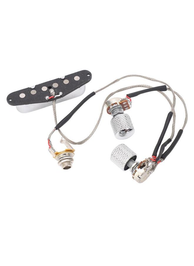 Thoraya - GMA23 Pre Wired Guitar Neck Pickup Magnet 1T1V Electric Guitar Pickup with 250K Potentiometer 6.35 Output Jack for TL - Image 1