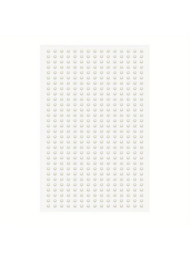 160 Pearls Semi Circular Faux Pearl Stickers Mermaid Tears Stage Show Makeup Adhesive Backing - Image 4