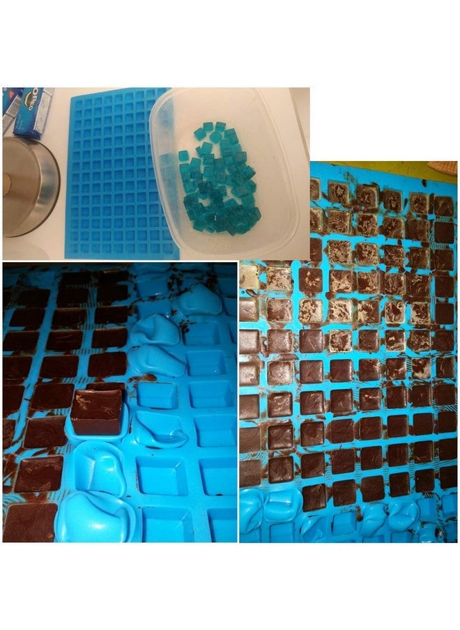PalkSky Palksky Silicone Molds for Candy Chocolate Gummy baking, (3 PCS) 126 Cavity Mini Square mold for Ice Cube Pralines Caramels  - Image 5