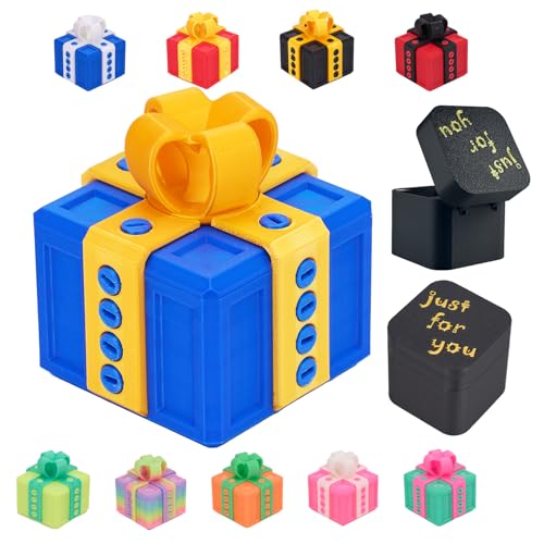 CGXRDK Annoying Gift Box with ScrewsIncludes Finger Box InsidePrank Popup Finger Fun Gag Novelty GiftGlow in The Dark ColorTakeApart Puzzle Surprise Prank Box - Image 1