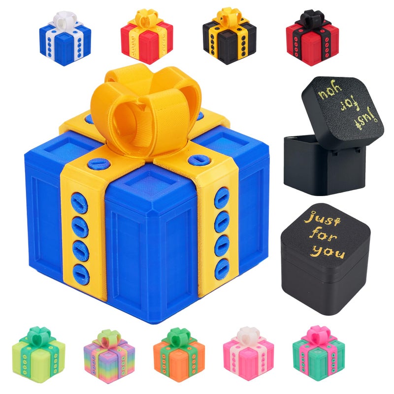 CGXRDK Annoying Gift Box with ScrewsIncludes Finger Box InsidePrank Popup Finger Fun Gag Novelty GiftGlow in The Dark ColorTakeApart Puzzle Surprise Prank Box - Image 3
