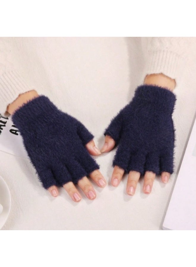 Women’s Fingerless Gloves – Warm Crochet Arm Gloves, Suitable for Outdoor Sports and Daily Winter Wear - Image 1