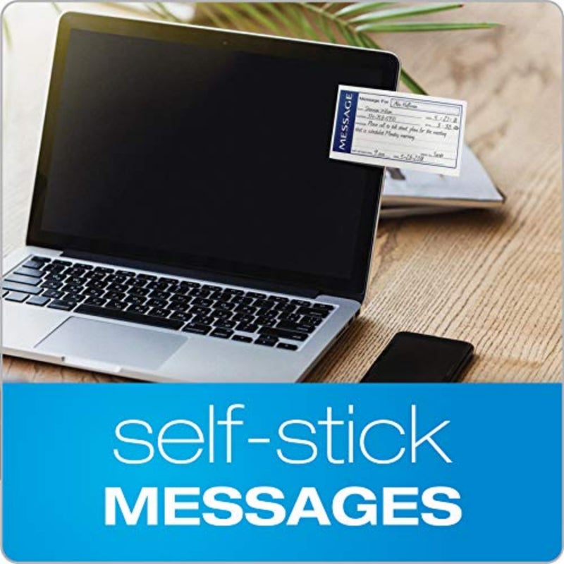 Adams Write 'N Stick Message Pad, 2-Part, Carbonless, Blue, 5-1/4" x 11", 200 Sets per Book (SC1153WS) - Image 2
