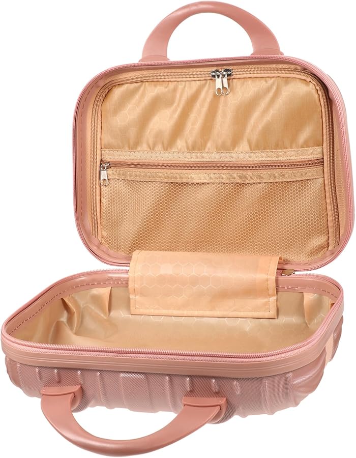 Large Capacity Portable Makeup Bag for Women Travel Cosmetic Organizer Case Black - Image 2
