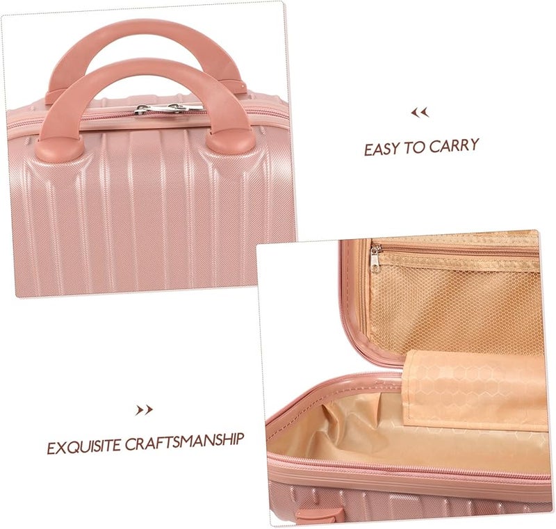 Large Capacity Portable Makeup Bag for Women Travel Cosmetic Organizer Case Black - Image 4