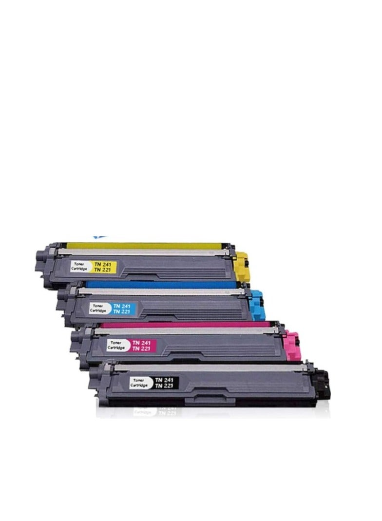 Terabyte 4-Piece Toner Cartridge For Brother LaserJet Tn241/tn261/tn221/tn251/tn281 Printer Series Multicolour - Image 2