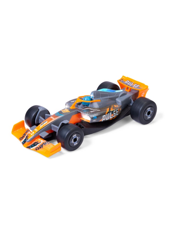 Dickie Toys Formula Racer Team Pulse - 1:24 Toy Car with Light & Sound, Friction & Rubber Wheels - 23 cm - Try Me - Image 5