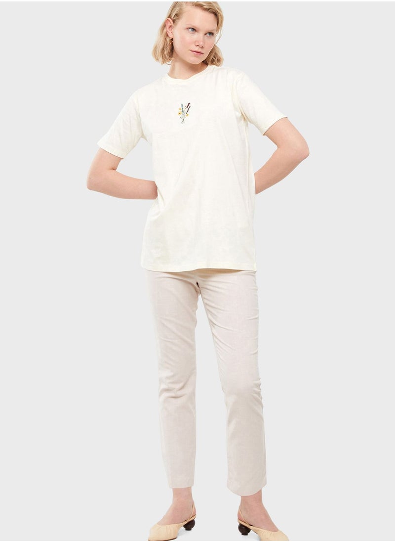 LC WAIKIKI - Crew Neck Graphic Tunic - Image 1