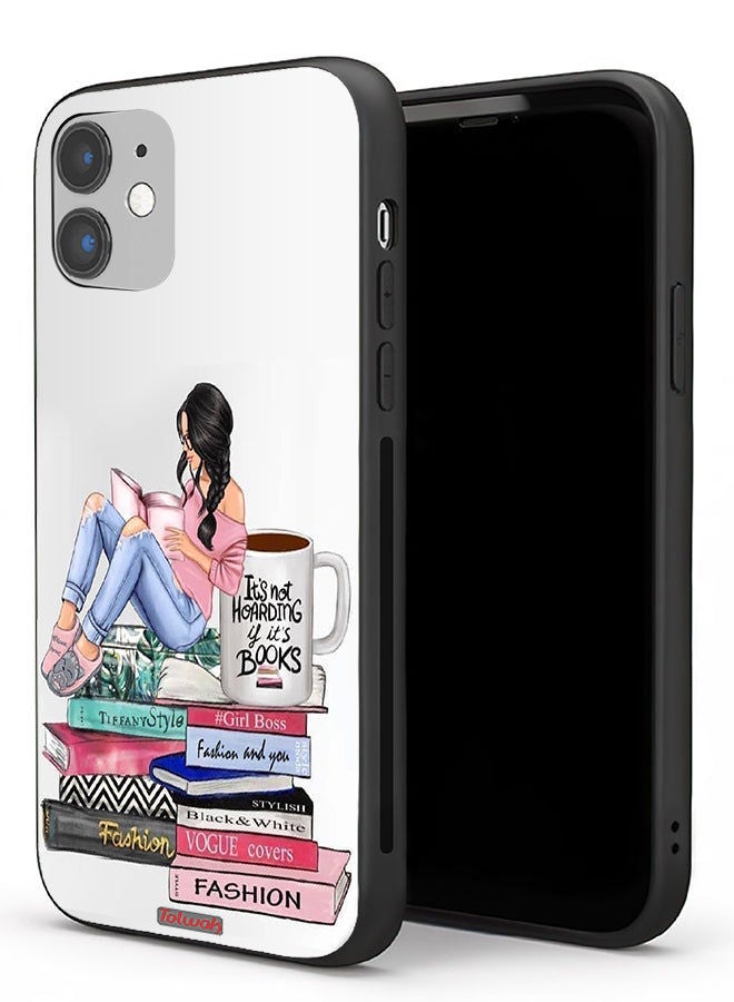 Tolwak Apple iPhone 11 Protective Case Girl And Fashion Books Art - Image 1