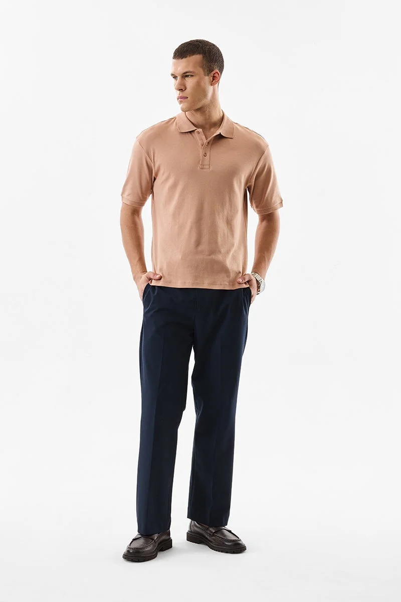 SNITCH Regular Fit 100% Cotton Polo T-Shirt