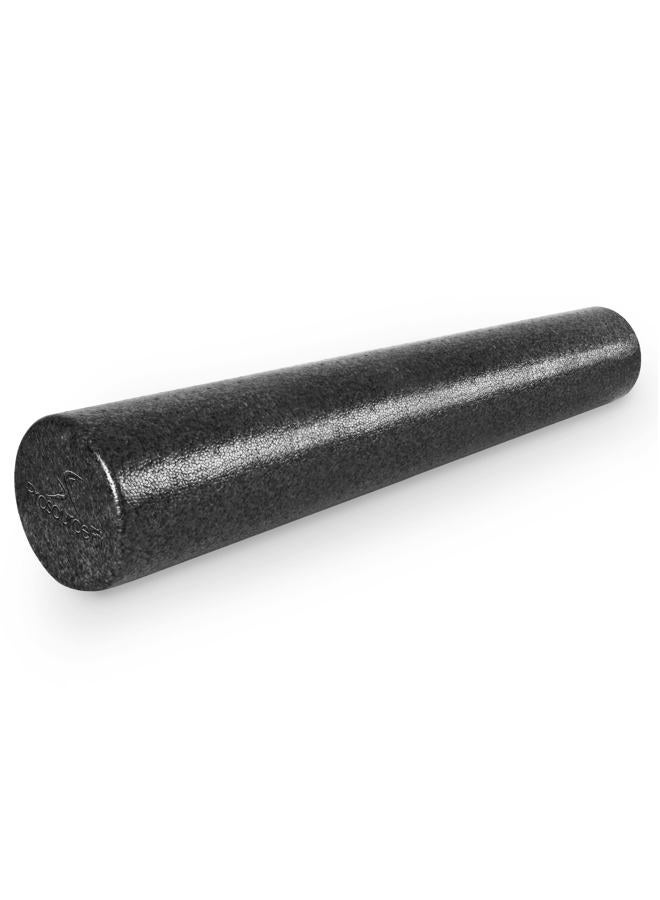 ProSourceFit High Density Foam Rollers 36 - inches long, Firm Full Body Athletic Massage Tool for Back Stretching, Yoga, Pilates, Post Workout Muscle Recuperation, Black - Image 1