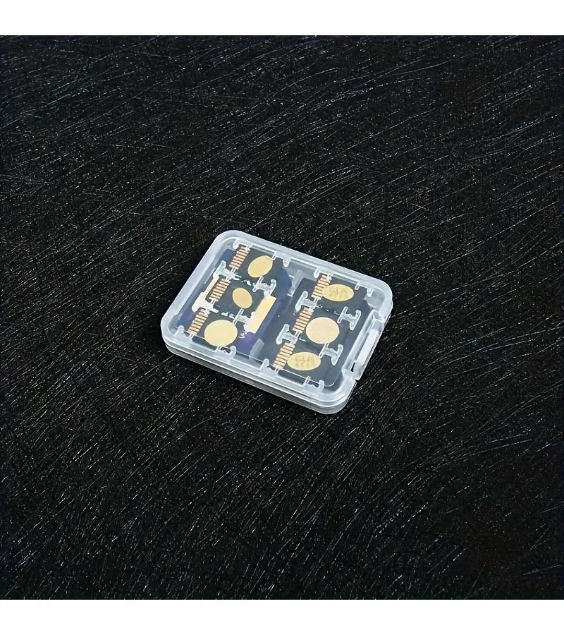 حافظة شفافة صغيرة واقية لحالتين من بطاقات الذاكرة SD / SDHC / TF - Image 4