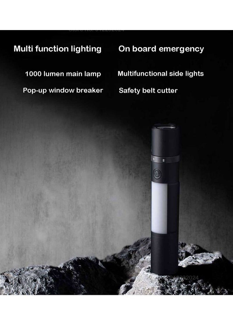 Xiaomi - Xiaomi Multi-function Flashlight Zoomable Ultra Bright Torch with Window Breaker Knife for Outdoor Search Camping Lighting - Image 1