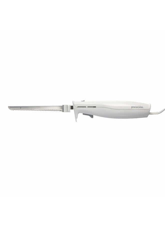 Proctor Silex 74311 Easy Slice Electric Knife, White - Image 1