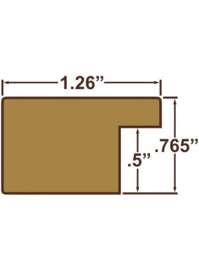 Craig Frames FM26DKW 16 by 20Inch Picture Frame Smooth Wrap Finish 126Inch Wide Dark Brown - Image 4