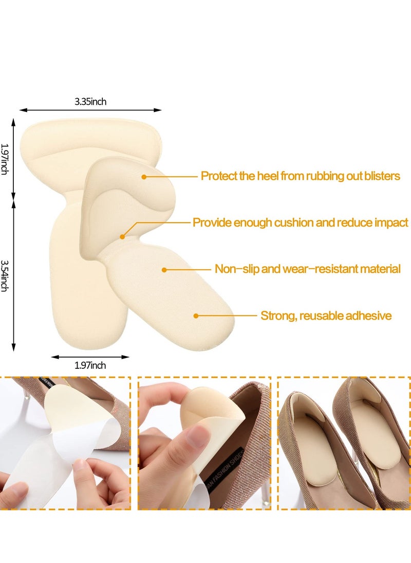12 Pairs Shoe Filler High Heel Cushion Pads Adjustable Toe Filler Inserts Front Insoles Heel Grips Liner Insert for Preventing Too Big Shoe from Heel Slipping Blisters Relieve Pain (Casual Style)