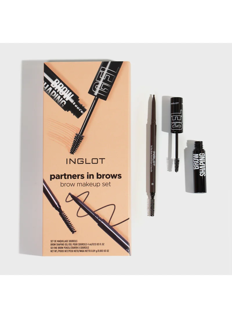 Inglot Partners In Brows Brow Makeup Set