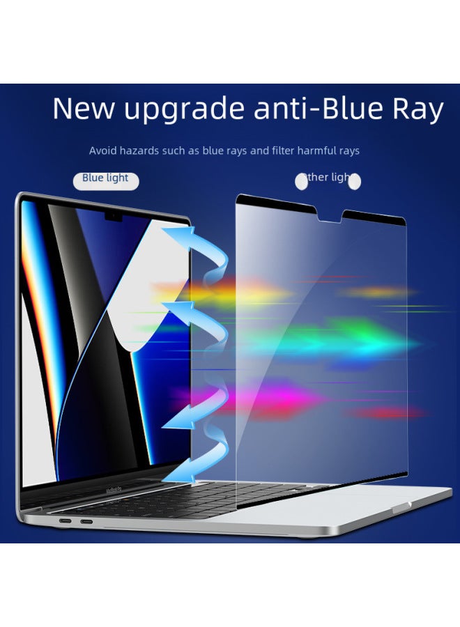 Macbook Air 13.3 Screen Protector Anti-blue Light Magnetic Attraction Suitable For Pro 14 Notebook Computer-Color:Magnetic Blue Light Film-Dimensions:2022 Model-macbook Air 13.6inch (a2681/a3113) - Image 4