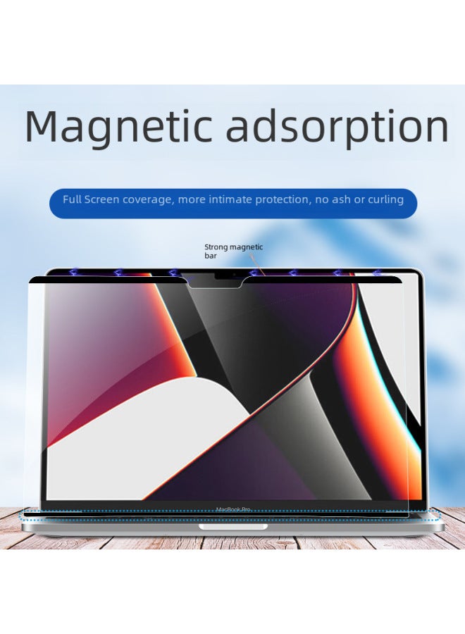 Macbook Air 13.3 Screen Protector Anti-blue Light Magnetic Attraction Suitable For Pro 14 Notebook Computer-Color:Magnetic Blue Light Film-Dimensions:2022 Model-macbook Air 13.6inch (a2681/a3113) - Image 2