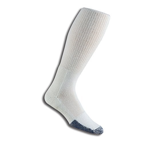 Thorlos Unisex B Basketball Thick Padded Over the Calf Sock, White, Large - Image 3
