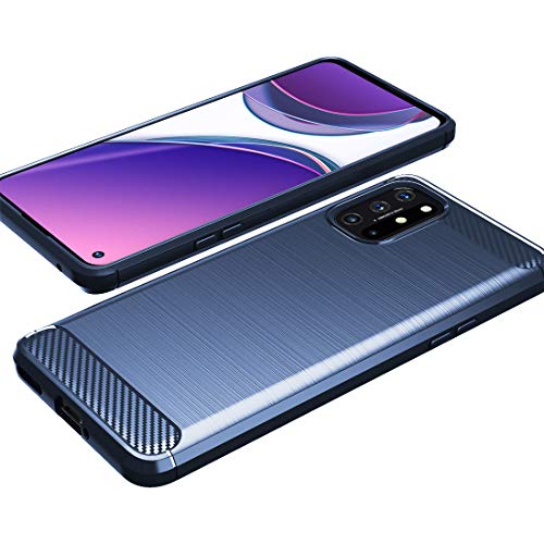 Osophter for Oneplus 8T Case,Oneplus 8T 5G Case with Screen Protector Shock-Absorption Flexible TPU Rubber Protective Cell Phone Cover for Oneplus 8T(Navy Blue) - Image 4