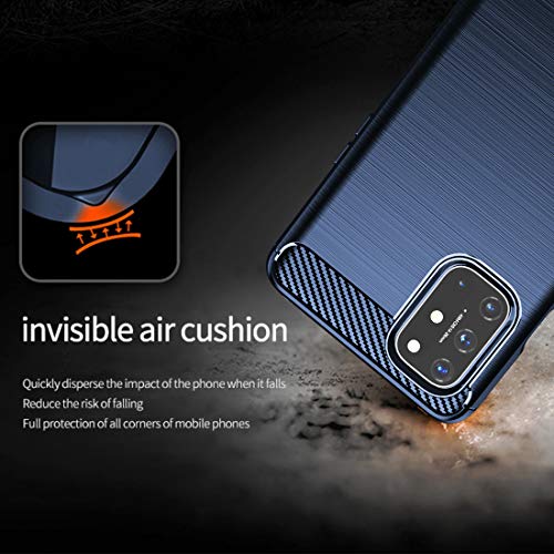 Osophter for Oneplus 8T Case,Oneplus 8T 5G Case with Screen Protector Shock-Absorption Flexible TPU Rubber Protective Cell Phone Cover for Oneplus 8T(Navy Blue) - Image 5