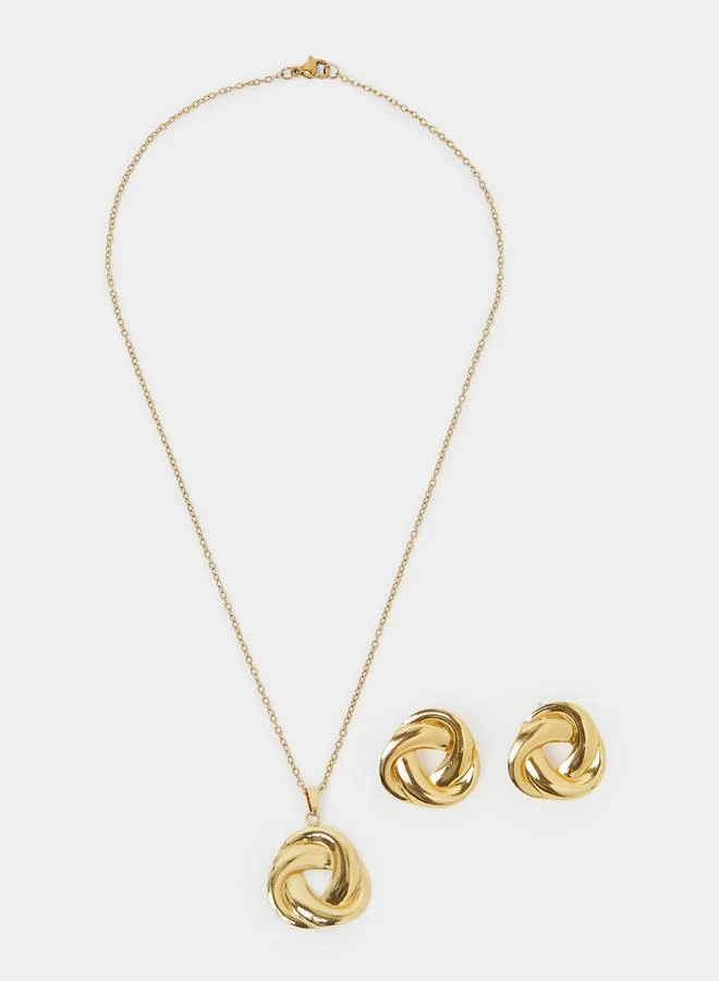 ستايلي Twist Design Necklace Set