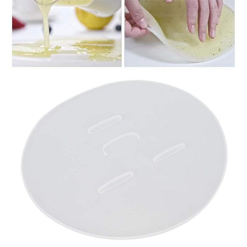 ZJchao DIY Face Mask Facial Mask for Fruit and Vegetables Maker Machine Silicone Reusable Facial Mask Making Plate Skin Care Mask Machine Accessory
