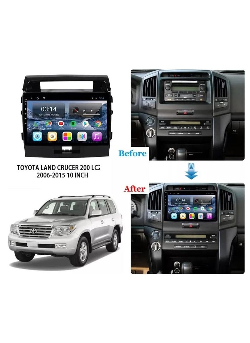SHEZA STAR - Android Car Stereo for Toyota Land Cruiser 2006 to 2015 4GB RAM 64GB ROM Support Apple Carplay MirrorLink WiFi BT IPS Touch Screen with Backup Camera Included - Image 1