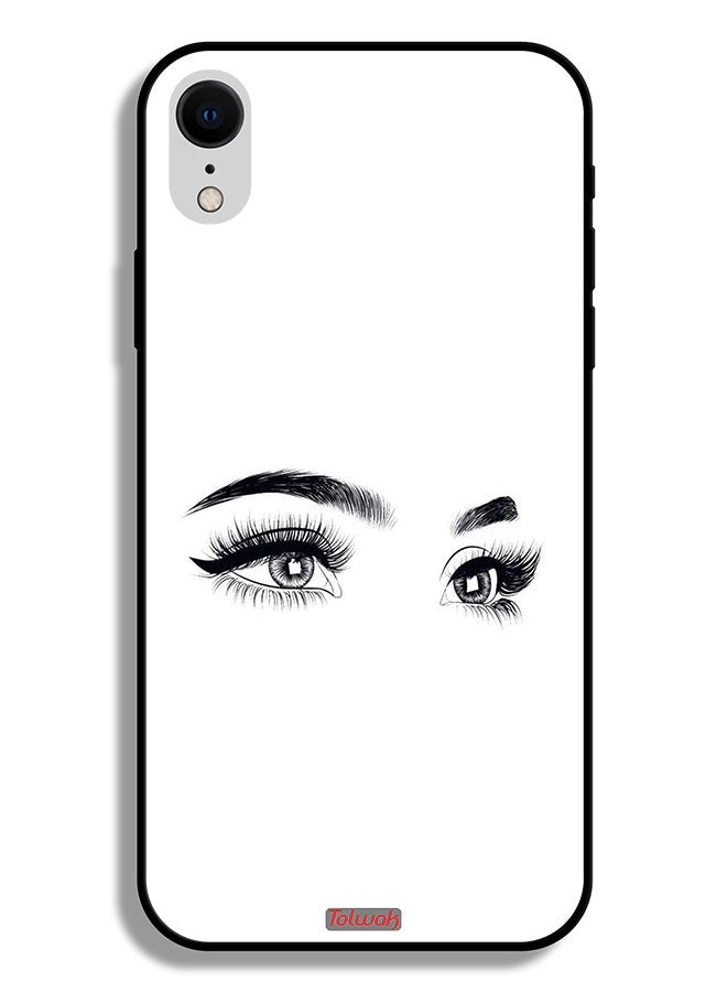 Tolwak Apple iPhone XR Protective Case Eyes Art - Image 2