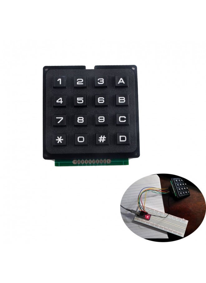 NEXTION NEXTION 16 Keys Matrix Keypad 4x4 Membrane Keyboard Module Array Switch for Arduino  - Image 1