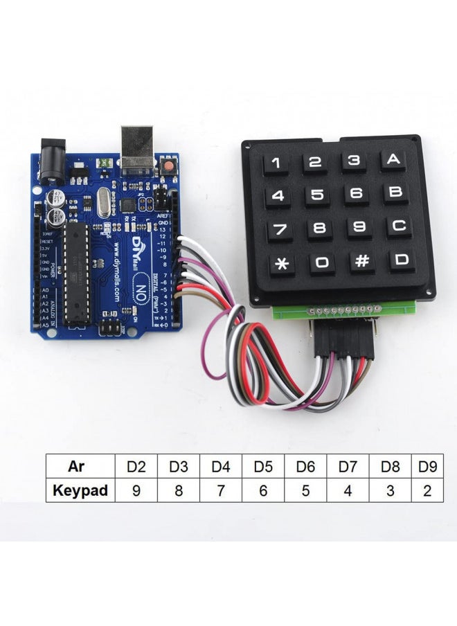 NEXTION NEXTION 16 Keys Matrix Keypad 4x4 Membrane Keyboard Module Array Switch for Arduino  - Image 5