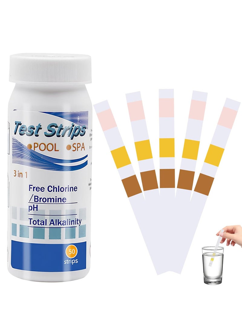 50 CountAlkaline Water pH Test Strips. Testing Kit for Home Drinking Water and Liquids. Universal Tester for Aquarium, Fish Tank, Pool, Hot Tub, Spa, Kombucha, Fermentation and Brewing Process. - Image 1